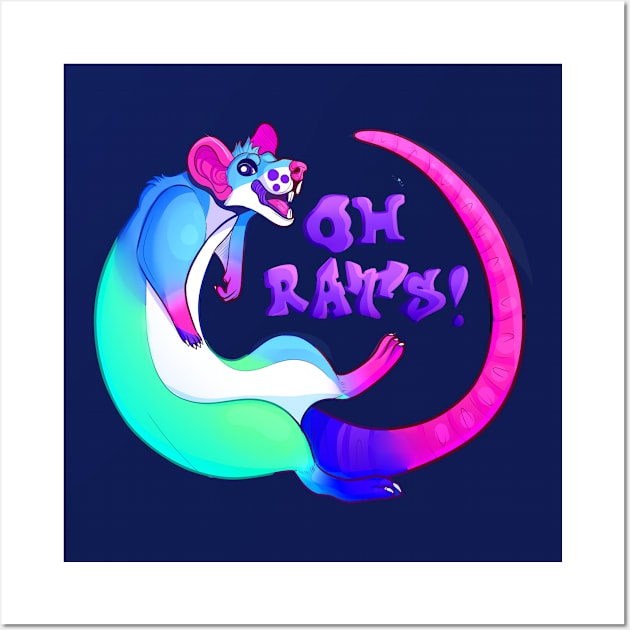 Oh Rats! (alt color scheme) Wall Art by CrossfireCreations